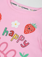 Brand Threads Pink Girls Peppa Pig 100% Cotton Short Pyjama Set - Image 3 of 5