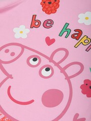 Brand Threads Pink Girls Peppa Pig 100% Cotton Short Pyjama Set - Image 4 of 5