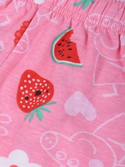 Brand Threads Pink Girls Peppa Pig 100% Cotton Short Pyjama Set - Image 5 of 5
