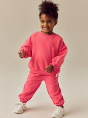 Coral Pink Crew Sweatshirt (3mths-7yrs) - Image 2 of 7
