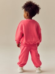Coral Pink Crew Sweatshirt (3mths-7yrs) - Image 3 of 7