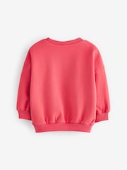 Coral Pink Crew Sweatshirt (3mths-7yrs) - Image 6 of 7