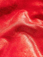 Scarlet Glitter Red Bow Back Glitter Mini Dress - Image 3 of 7