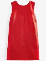 Scarlet Glitter Red Bow Back Glitter Mini Dress - Image 5 of 7