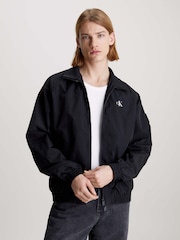 Calvin Klein Black Unpadded Logo Jacket - Image 1 of 4
