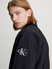 Calvin Klein Black Unpadded Logo Jacket - Image 3 of 4