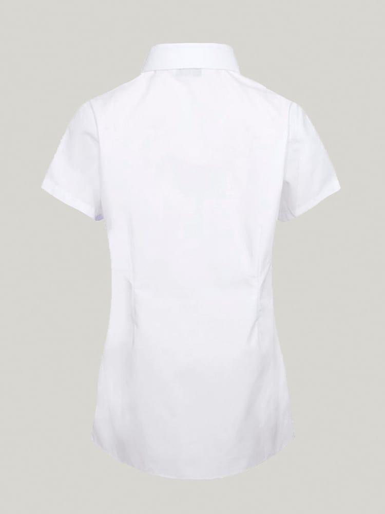 Trutex White Regular Fit Short Sleeve 3 Pack School Shirts - Image 6 of 6