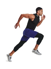 Under Armour Black Heat Gear 3/4 Leggings - Image 4 of 7