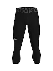 Under Armour Black Heat Gear 3/4 Leggings - Image 6 of 7
