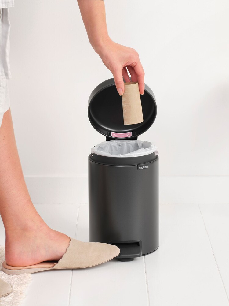 Brabantia Confident Grey Pedal Bin NewIcon 3L - Image 2 of 6 Brabantia Confident Grey Pedal Bin NewIcon 3L - Image 2 of 6