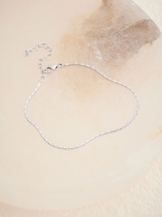 Sterling Silver Sleek Snake Chain Bracelet - Image 3 of 5