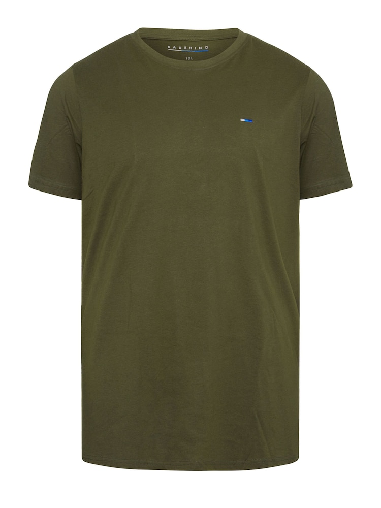 BadRhino Big & Tall Black 100% Cotton T-Shirts 5 Pack - Image 4 of 6