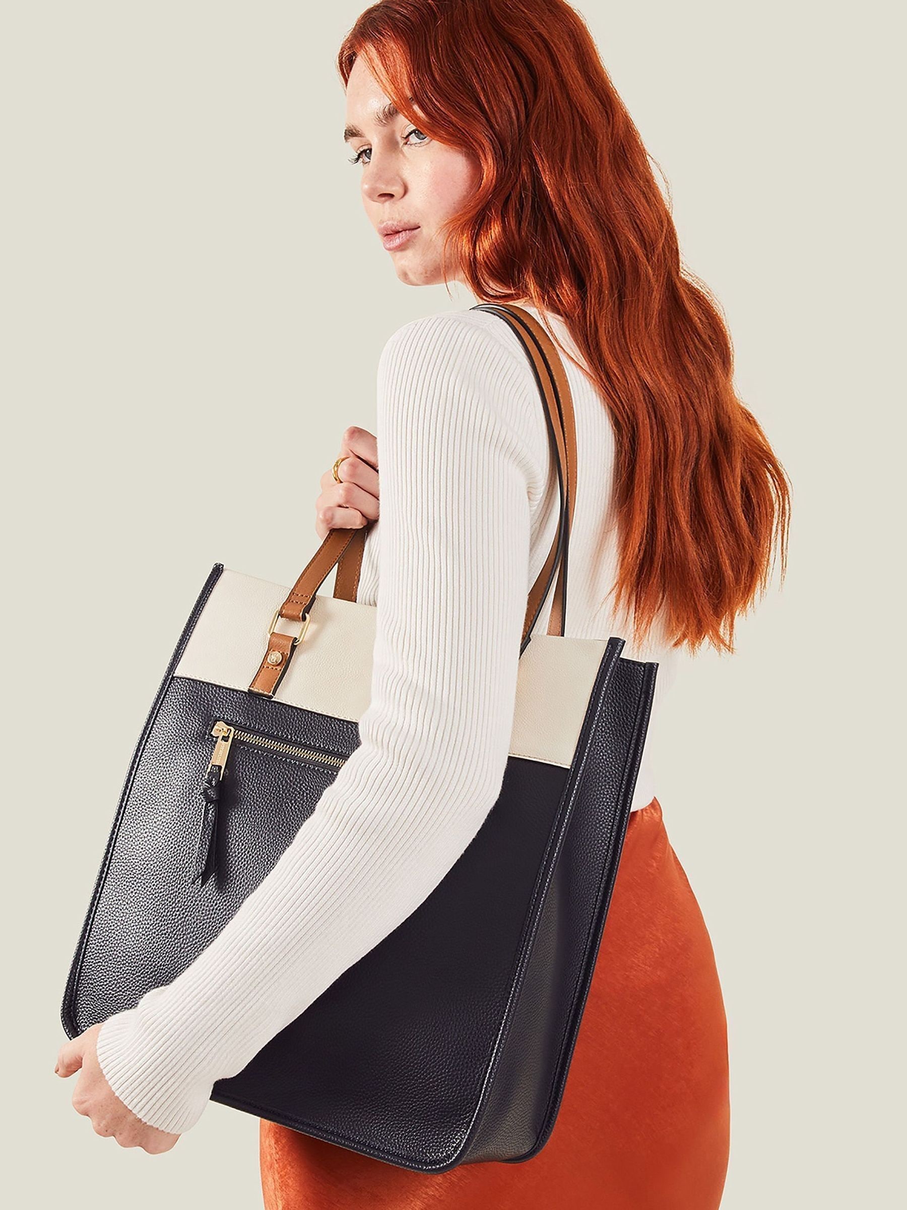 Buy Accessorize Black Colour Block Tote Bag from Next Luxembourg