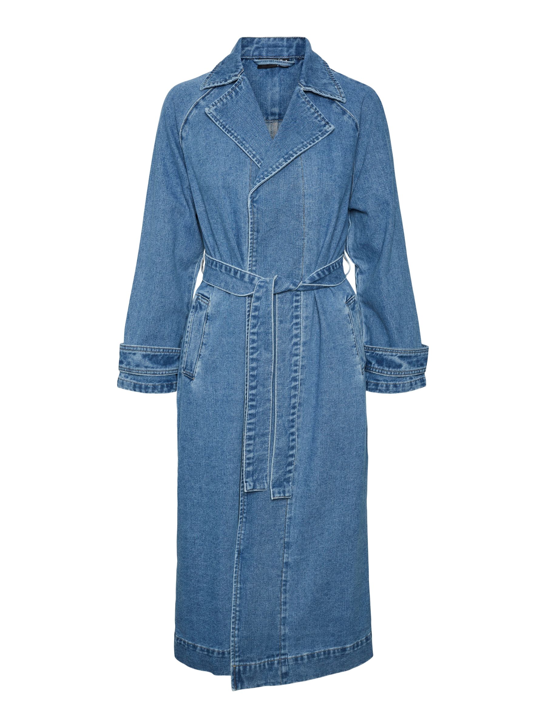 Buy VERO MODA Blue Denim Trench Coat from Next Luxembourg
