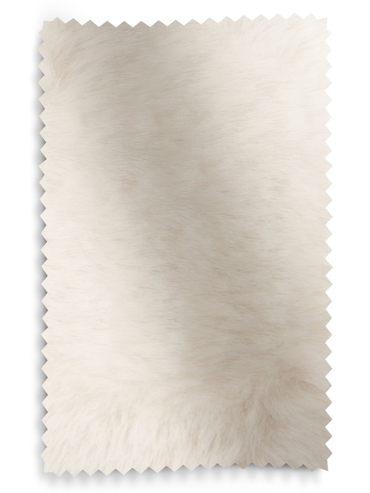 Oslo Faux Fur Light Natural Wilson II Highback Grande Armchair - Image 9 of 9