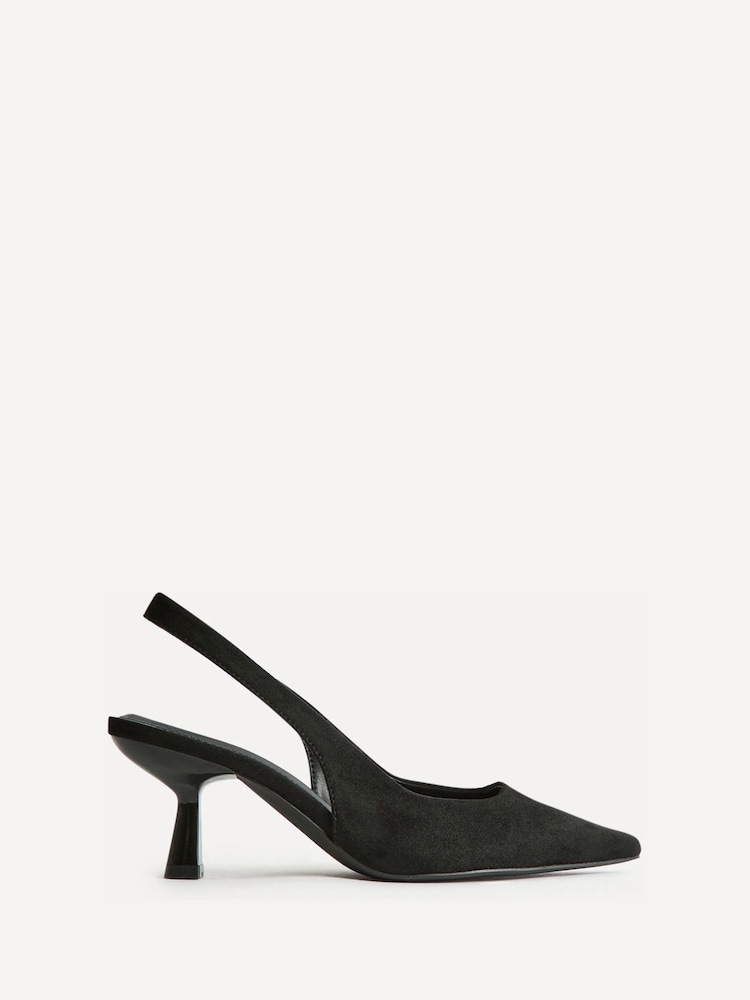 Linzi Black Alisa Wide Fit Slingback Court Heels - Image 2 of 5 Linzi Black Alisa Wide Fit Slingback Court Heels - Image 2 of 5