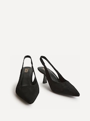 Linzi Black Alisa Wide Fit Slingback Court Heels - Image 3 of 5