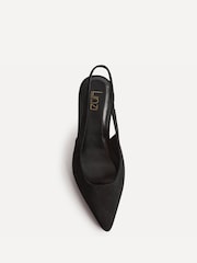 Linzi Black Alisa Wide Fit Slingback Court Heels - Image 4 of 5