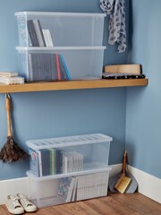 Wham 4 x Crystal Deep Shelf Box and Lid - Image 1 of 6