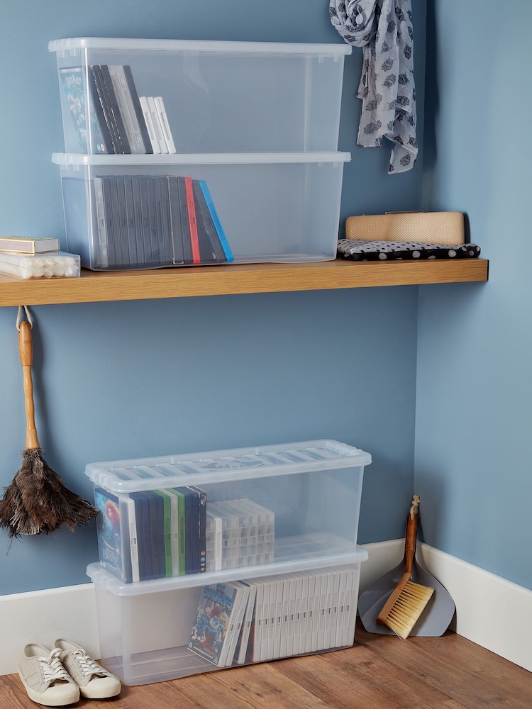 Wham 4 x Crystal Deep Shelf Box and Lid - Image 1 of 6
