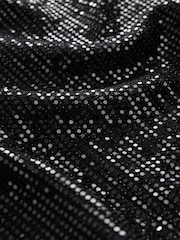 Black Maternity Sparkle Wide Leg Trousers - Image 8 of 8