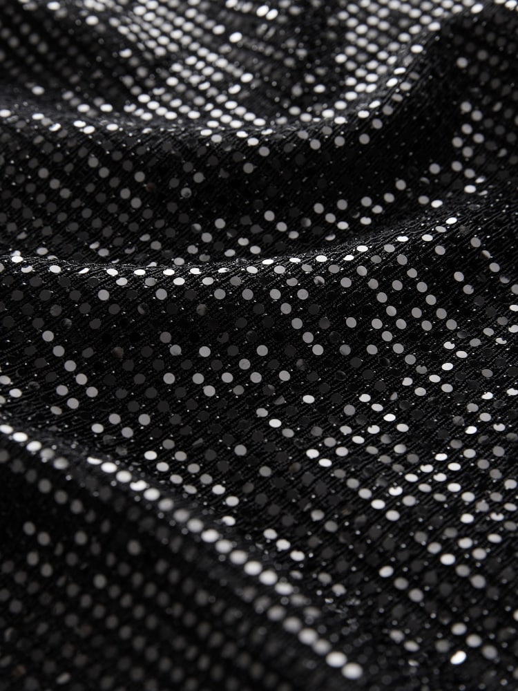 Black Maternity Sparkle Wide Leg Trousers - Image 8 of 8