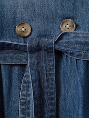 Vestido vaquero con cinturón y mangas abullonadas Marina de Reiss - Imagen 4 de 4