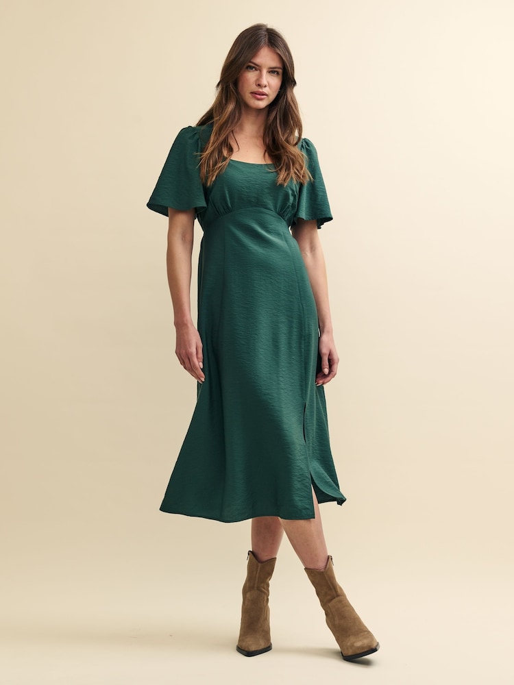 Nobodys Child Green Dee Dee Midi Dress - Image 1 of 4 Nobodys Child Green Dee Dee Midi Dress - Image 1 of 4