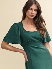 Nobodys Child Green Dee Dee Midi Dress - Image 3 of 4
