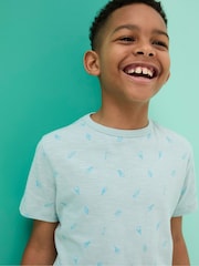 FatFace Judes Green All-Over Print T-Shirt - Image 4 of 6
