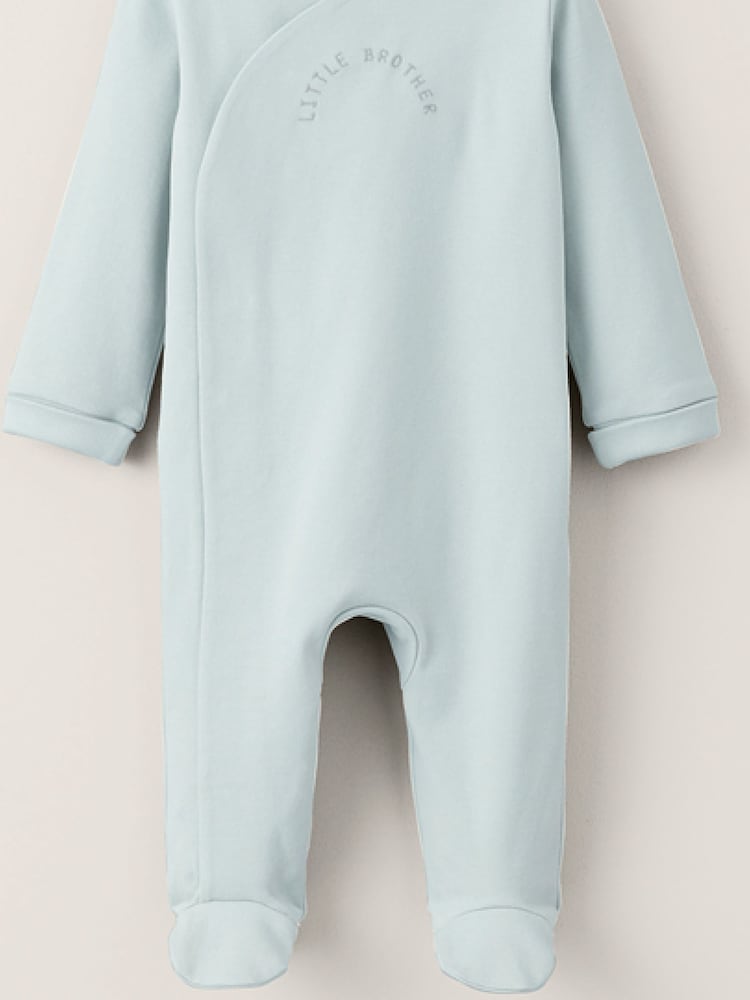 Mamas & Papas 100% Cotton Little Brother Sleepsuit - Image 2 of 3