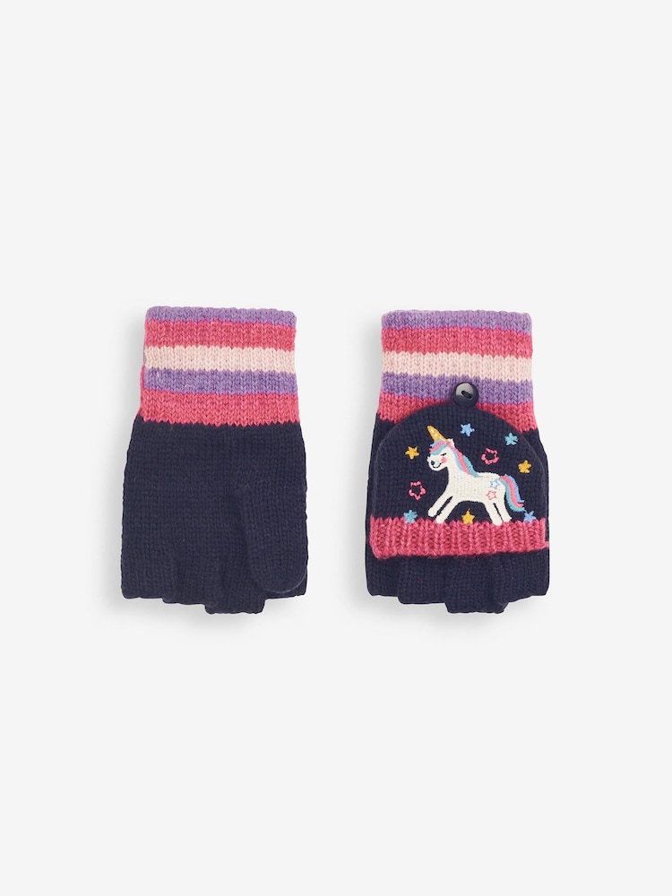 JoJo Maman Bébé Gants brodée de licorne - Image 3 of 4