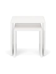 Julian Bowen White Manhattan Nest Of 2 Tables - Image 3 of 3