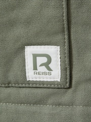 Reiss Sage Green Hayes 9-13 yrs Cotton Quilted Gilet - Image 2 of 4