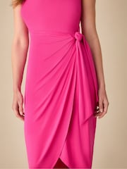 Ro&Zo Pink Petite Petite Jersey Tie Waist Dress - Image 2 of 4