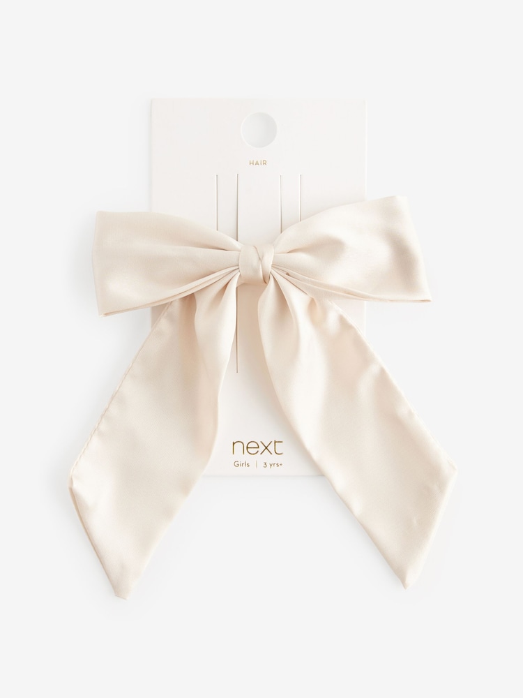 Cream Long Bow Clip - Image 2 of 3