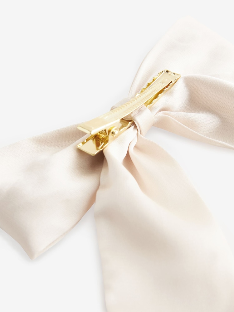 Cream Long Bow Clip - Image 3 of 3