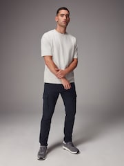 Navy Blue Motionflex Stretch Cargo Trousers - Image 2 of 9