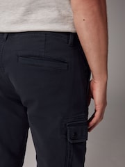Navy Blue Motionflex Stretch Cargo Trousers - Image 4 of 9
