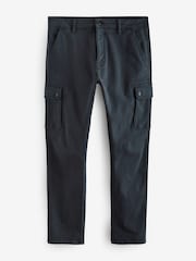 Navy Blue Motionflex Stretch Cargo Trousers - Image 6 of 9