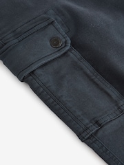 Navy Blue Motionflex Stretch Cargo Trousers - Image 8 of 9