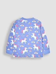 JoJo Maman Bébé Lilac Unicorn Glow In the Dark Pyjamas - Image 3 of 5