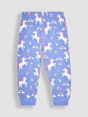 JoJo Maman Bébé Lilac Unicorn Glow In the Dark Pyjamas - Image 4 of 5