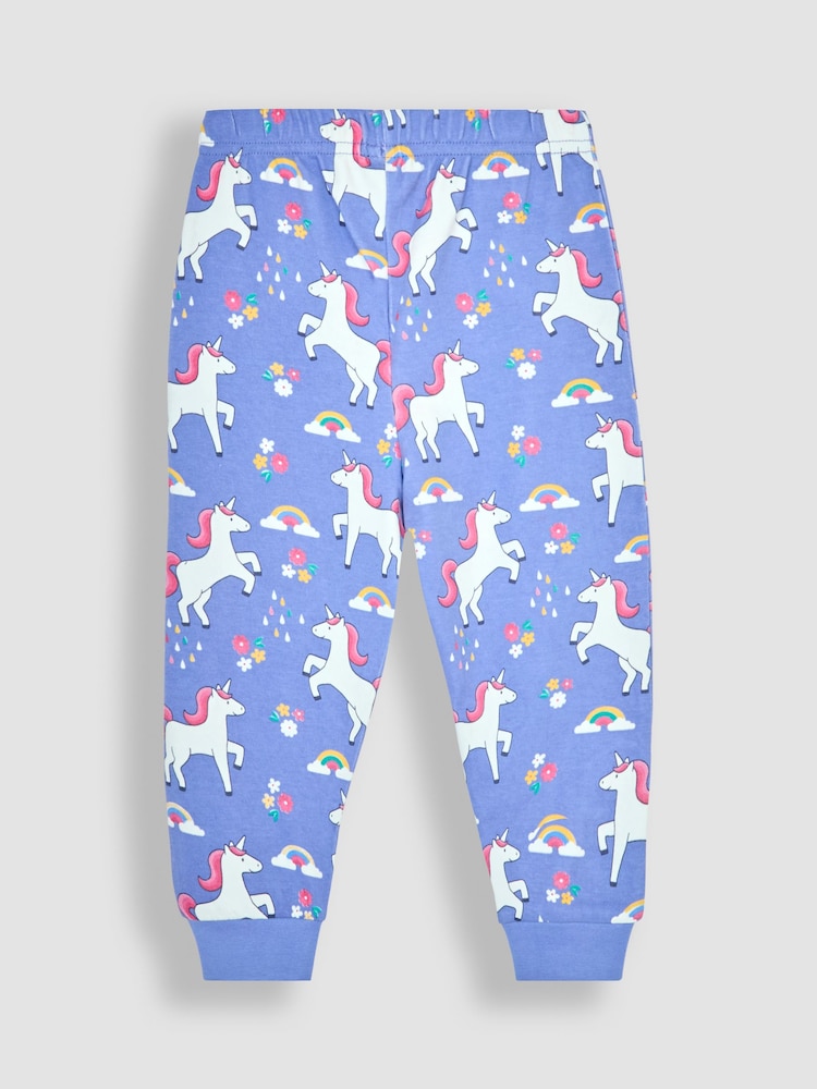JoJo Maman Bébé Lilac Unicorn Glow In the Dark Pyjamas - Image 5 of 5