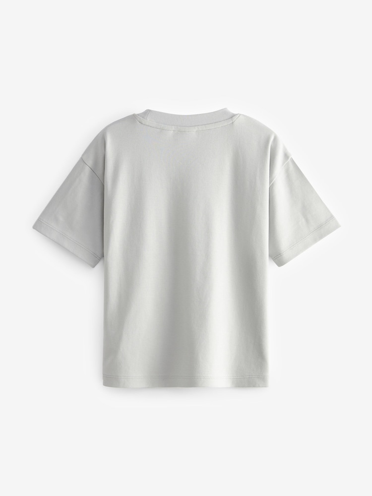 Baker by Ted Baker Grey 100% Cotton Pocket T-Shirt - Image 2 of 4
