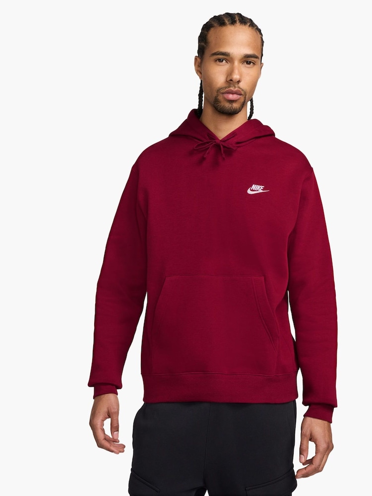 Nike Team Red / White Club Pullover Hoodie - Image 1 of 3