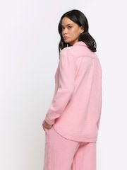 River Island Pink Linen Feel Shirt - Image 2 of 4