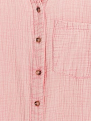 River Island Pink Linen Feel Shirt - Image 4 of 4