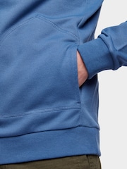 Penfield Blue Mens Relaxed Fit 100% Cotton Washed Funnel Sweatshirt - Image 5 of 8