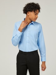Trutex Albastru Regular Fit Mânecă Lungă 2 Pachet Cămăși școlare - Image 4 of 7